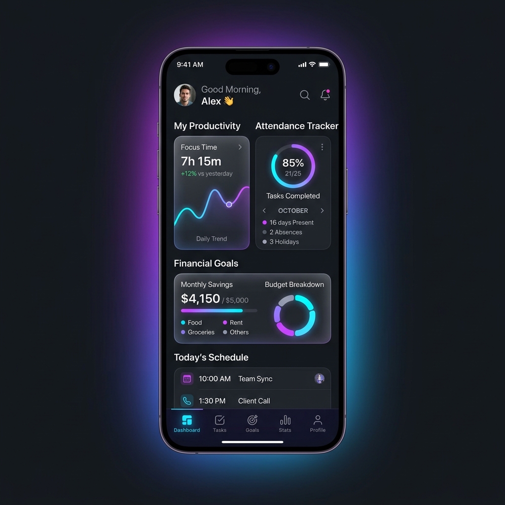 DailyRoutine App UI Showcase